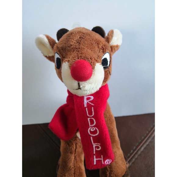 Rudolph The Red Nosed Reindeer Plush 6" Stuffed Animal Red Scarf animal adventur - Picture 6 of 6